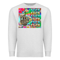 Oatmeal Heather fuck everything skeletons Premium Sweatshirt - AdoDesignShop