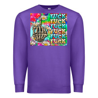 Purple fuck everything skeletons Premium Sweatshirt - AdoDesignShop