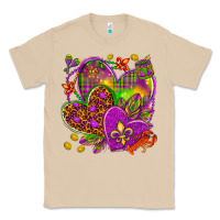 Mushroom Mardi Gras hearts Classic Tee - HowdyJamesFarm