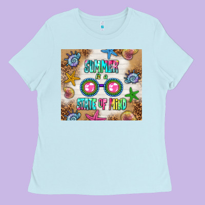 Summer Is A State Of Mind Ladies Tee Designed By Tumblerdesignbyshophia