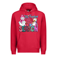 Cardinal It's Freezin Season Premium Hoodie - CowhideDigitalArt