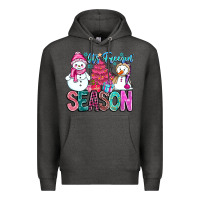 Charcoal Heather It's Freezin Season Premium Hoodie - CowhideDigitalArt
