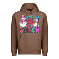 Chestnut It's Freezin Season Premium Hoodie - CowhideDigitalArt