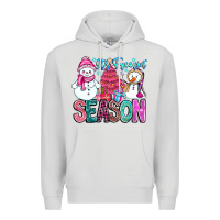 Dove Grey It's Freezin Season Premium Hoodie - CowhideDigitalArt
