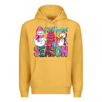 Mustard It's Freezin Season Premium Hoodie - CowhideDigitalArt