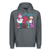 Rock It's Freezin Season Premium Hoodie - CowhideDigitalArt