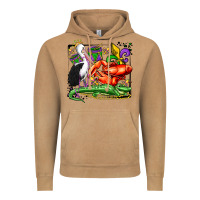Vintage Camel mardi gras pelican crawfish crocodile Vintage Hoodie - OliviaCreatesArt