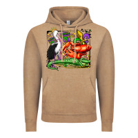 Vintage Coffee mardi gras pelican crawfish crocodile Vintage Hoodie - OliviaCreatesArt