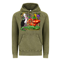 Vintage Olive mardi gras pelican crawfish crocodile Vintage Hoodie - OliviaCreatesArt