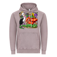 Vintage Zinc mardi gras pelican crawfish crocodile Vintage Hoodie - OliviaCreatesArt