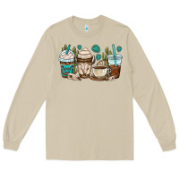 Mushroom bull skull coffee cups Long Sleeve Tee - OliviaCreatesArt