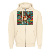 Sandshell western serape leopard bull skull turquoise Zipper Hoodie - Artiststas