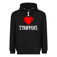Black I Love Strippers Funny Sex gift Heavyweight Hoodie - longCreatives