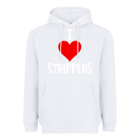 White I Love Strippers Funny Sex gift Heavyweight Hoodie - longCreatives