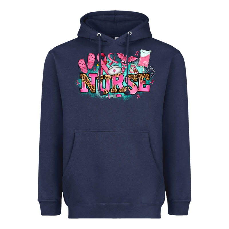 Breast Cancer Nurse Heavyweight Hoodie by AdoDesignShop | Teevron