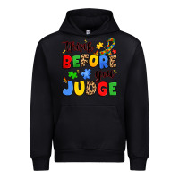 Black think before you judge Urban Hoodie - JahusDesignShop