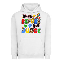 Pigment Lunar Rock think before you judge Urban Hoodie - JahusDesignShop
