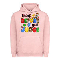 Pigment Salmon think before you judge Urban Hoodie - JahusDesignShop