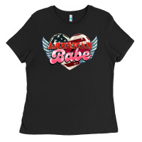 Black American babe Ladies Tee - HowdyJamesFarm
