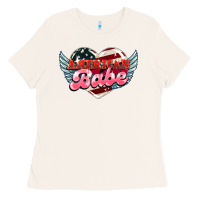 Bone American babe Ladies Tee - HowdyJamesFarm