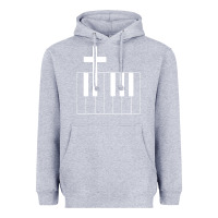 Heather Grey Church Organist Heavyweight Hoodie - longCreatives