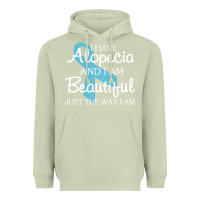 Matcha I Have Alopecia Awareness, I Am Beautiful Just Th Heavyweight Hoodie - longCreatives