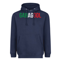 Navy Gabagool New Jersey Italian Flag Food Sicilian Cap Heavyweight Hoodie - longCreatives