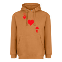 Meerkat Queen Of Hearts  Playing Card   Halloween Costume Heavyweight Hoodie - longCreatives
