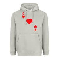 Moon Dust Queen Of Hearts  Playing Card   Halloween Costume Heavyweight Hoodie - longCreatives
