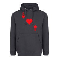 Smoke Queen Of Hearts  Playing Card   Halloween Costume Heavyweight Hoodie - longCreatives