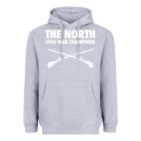Heather Grey History - American Civil War North Union Heavyweight Hoodie - longCreatives