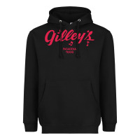Black GILLEY S BAR URBAN COWBOY GILLEYS TEXAS Heavyweight Hoodie - longCreatives