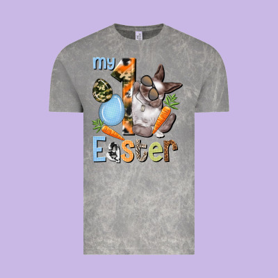 My First Easter Boy Easter Day Vintage Tee Designed By Howdyjamesfarm