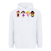 White Little Einsteins Heavyweight Hoodie - longCreatives