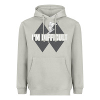 Moon Dust I'm Difficult Double Black Diamond Skiing Heavyweight Hoodie - longCreatives