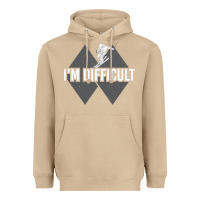 Mushroom I'm Difficult Double Black Diamond Skiing Heavyweight Hoodie - longCreatives