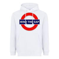 White Mind The Gap Heavyweight Hoodie - longCreatives
