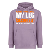 Lavender Quit Pulling My Leg Ampu Wheelchair Prosthetic Heavyweight Hoodie - longCreatives