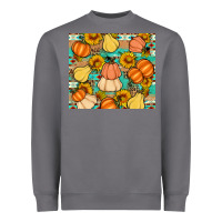 Storm pumpkin sunflowers leaves Heavyweight Sweatshirt - Artiststas