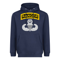 Navy Ranger and Airborne Master Heavyweight Hoodie - longCreatives