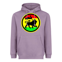Lavender Rasta Lion Heavyweight Hoodie - longCreatives