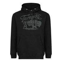 Black Turnpike Copy Heavyweight Hoodie - longCreatives