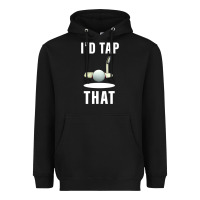 Black I'd Tap That TFunny Golf Heavyweight Hoodie - longCreatives