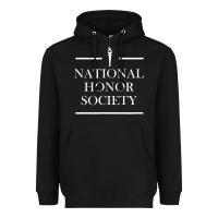 Black National Honor Society Torch Heavyweight Hoodie - longCreatives