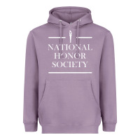 Lavender National Honor Society Torch Heavyweight Hoodie - longCreatives