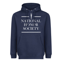 Navy National Honor Society Torch Heavyweight Hoodie - longCreatives