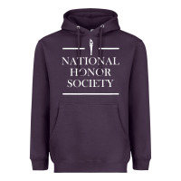 Plum National Honor Society Torch Heavyweight Hoodie - longCreatives
