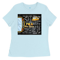 Baby Blue i'm a bus driver school bus black Ladies Tee - TumblerDesignByShophia