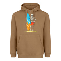 Toasted Coconut Surfing Skeleton Halloween Themed Surf Lovers Gift Heavyweight Hoodie - longCreatives