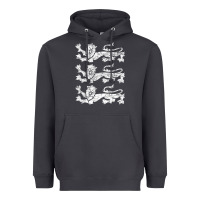 Smoke Retro Three England Lions Vintage Souvenir Heavyweight Hoodie - longCreatives